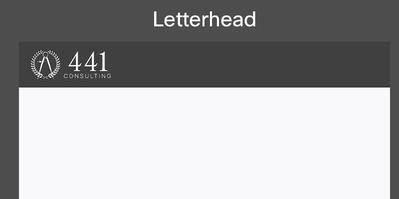 Letterhead 8.5 x 11