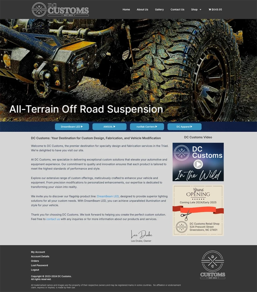 DC Customs Home Page